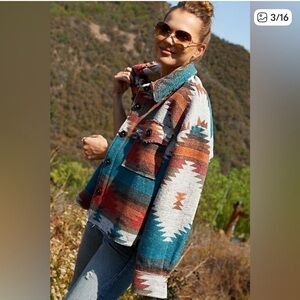 LA MIEL Multicolor Patterned Jacket